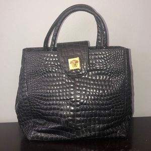 Preowned Versace black bag